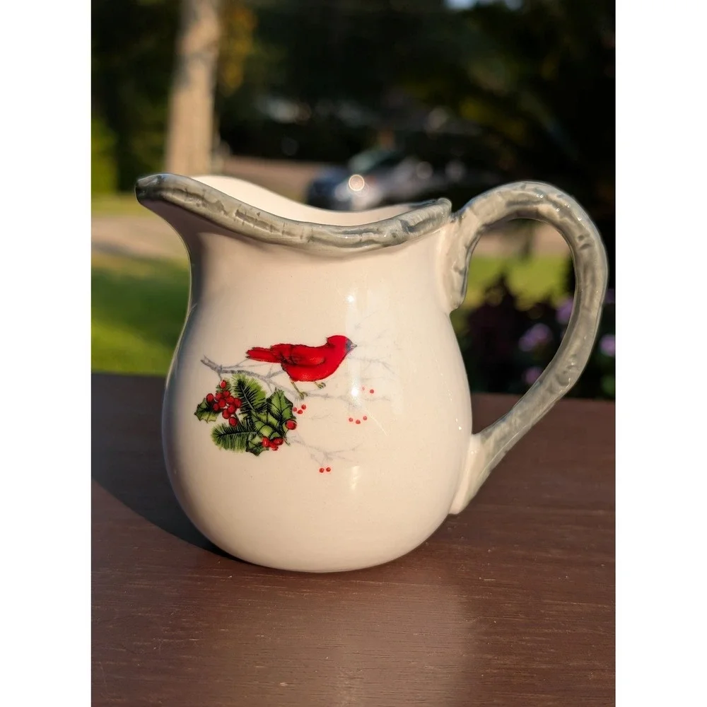 Global Design Connections Pitcher Unisex OS Cream Excellent Cardinal Holiday